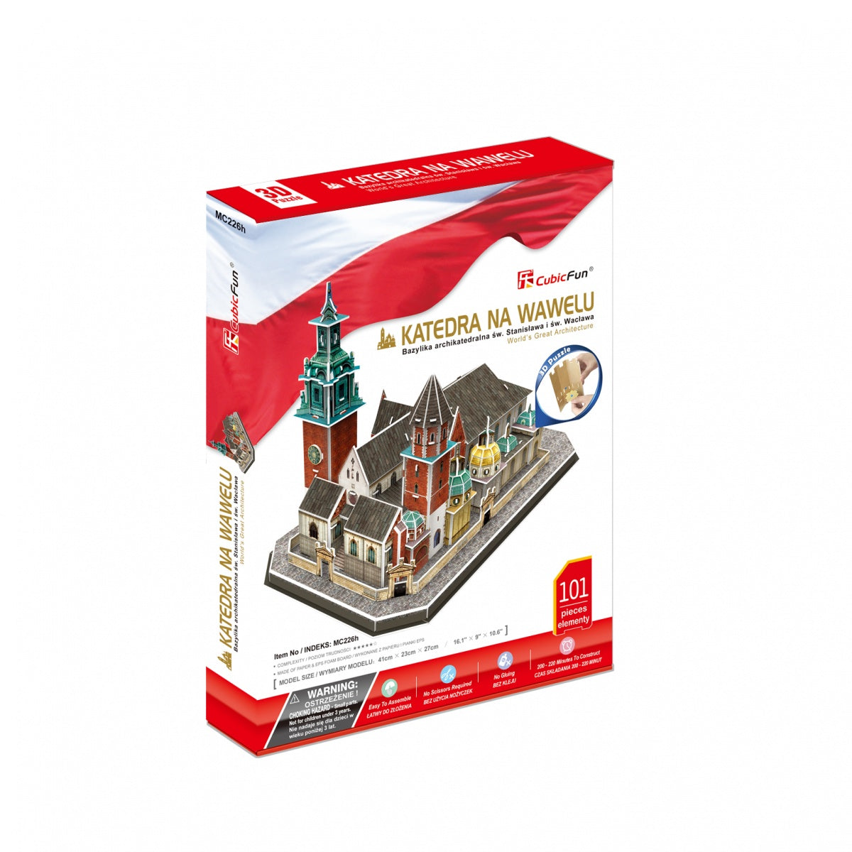 Puzzle 101 3D Katedra na Wawelu