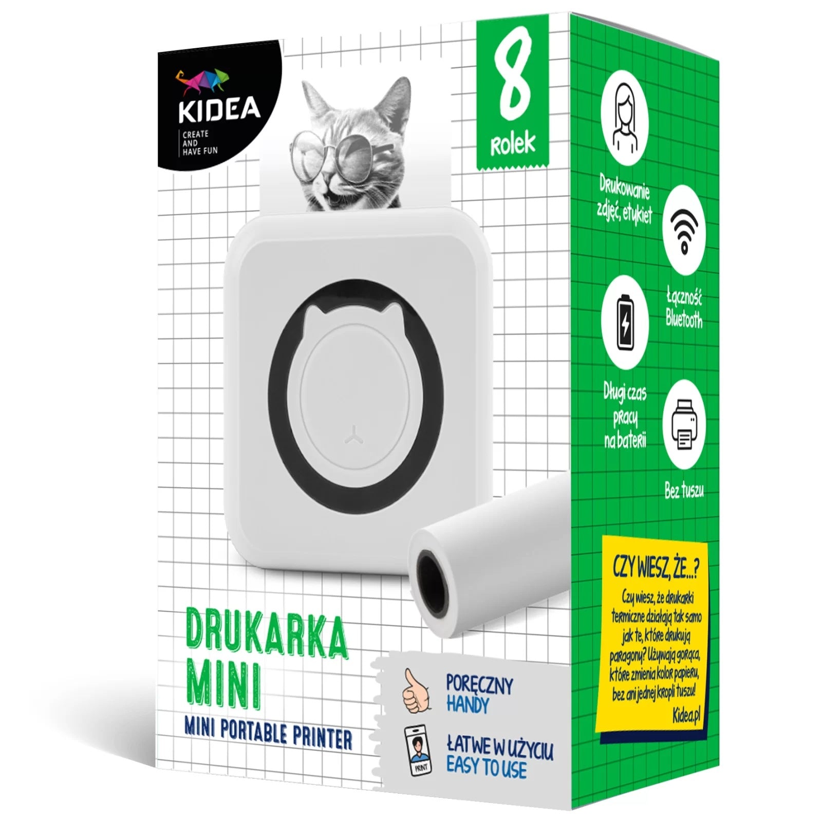 Drukarka mini termiczna Kidea
