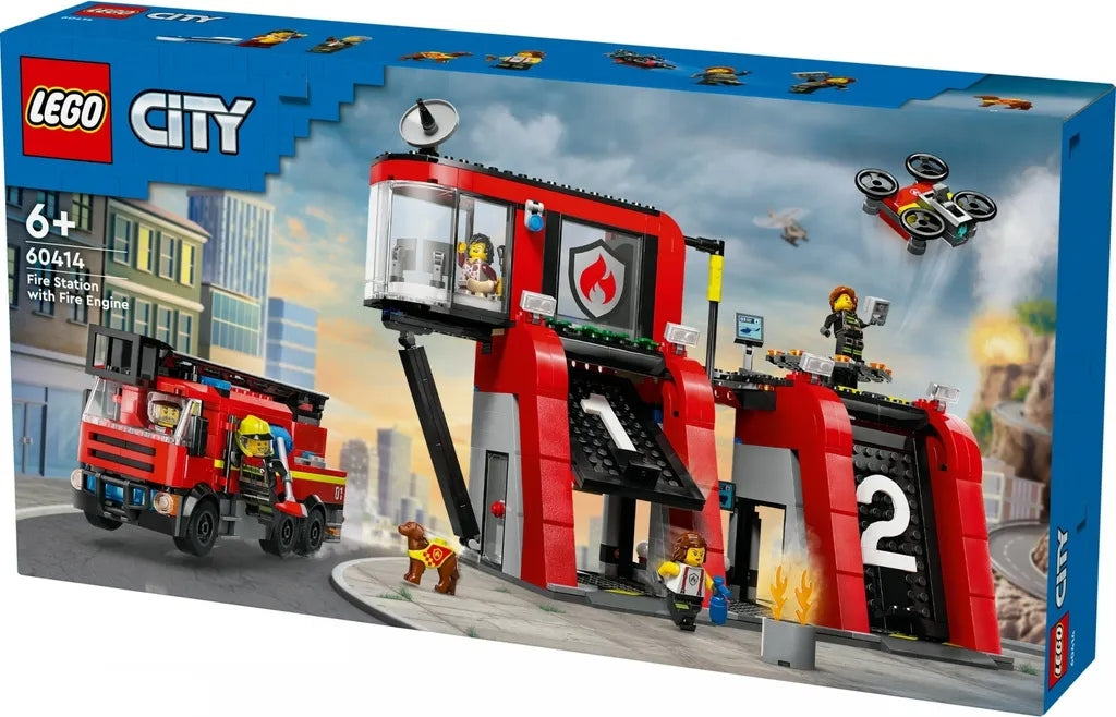 LEGO City Remiza strażacka z wozem strażackim 60414