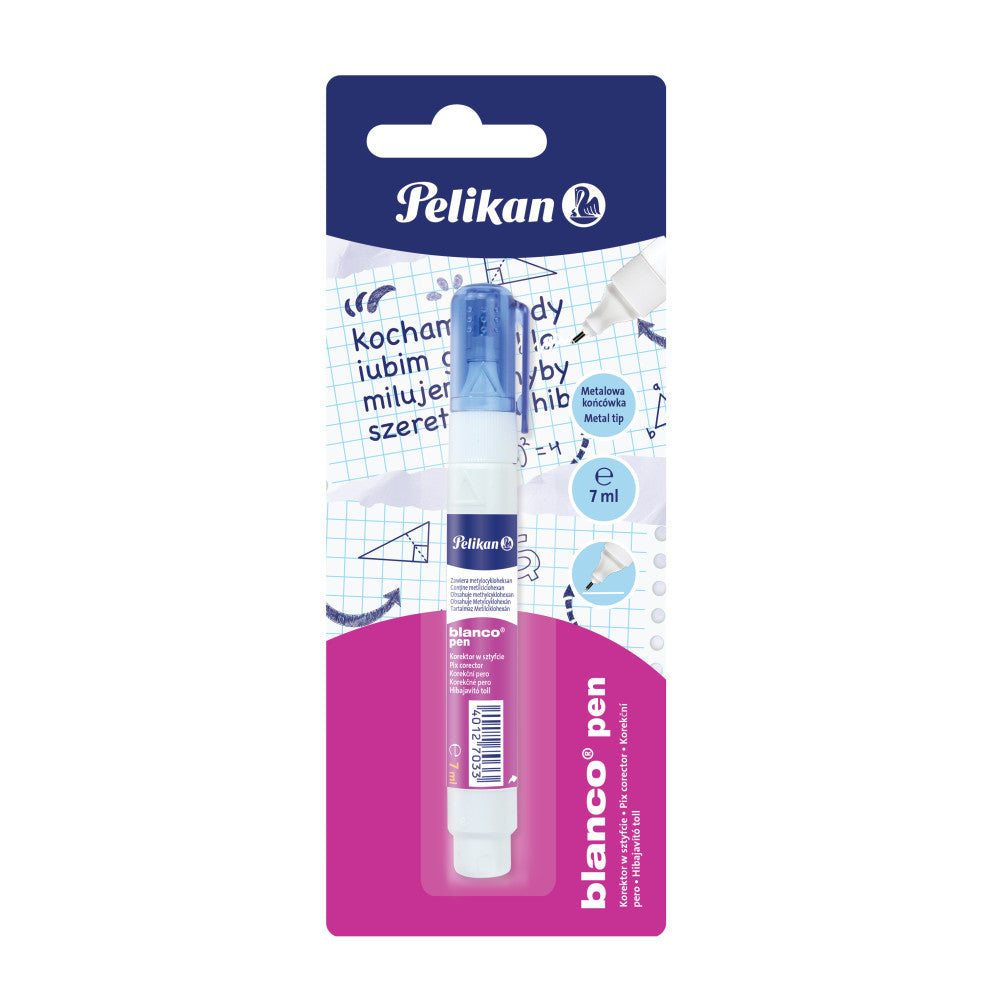 Korektor płynny w piórze Blanco 7ml Pelikan