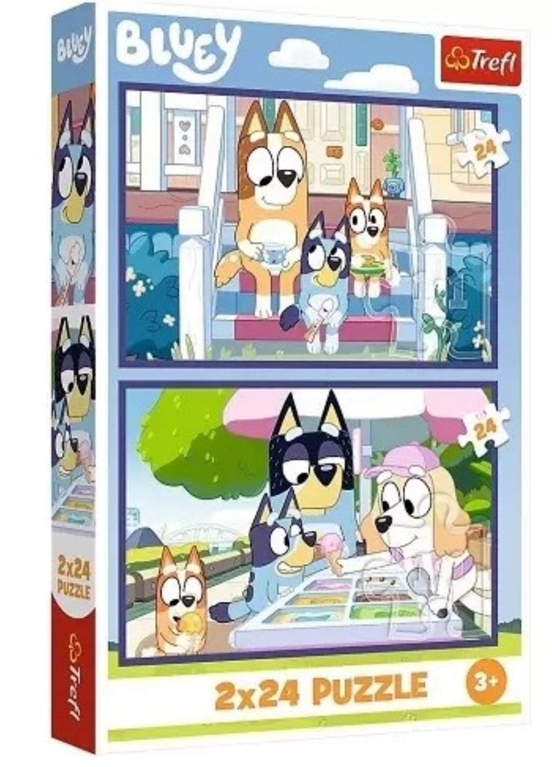 Puzzle 2x24 Zabawna Bluey 34446