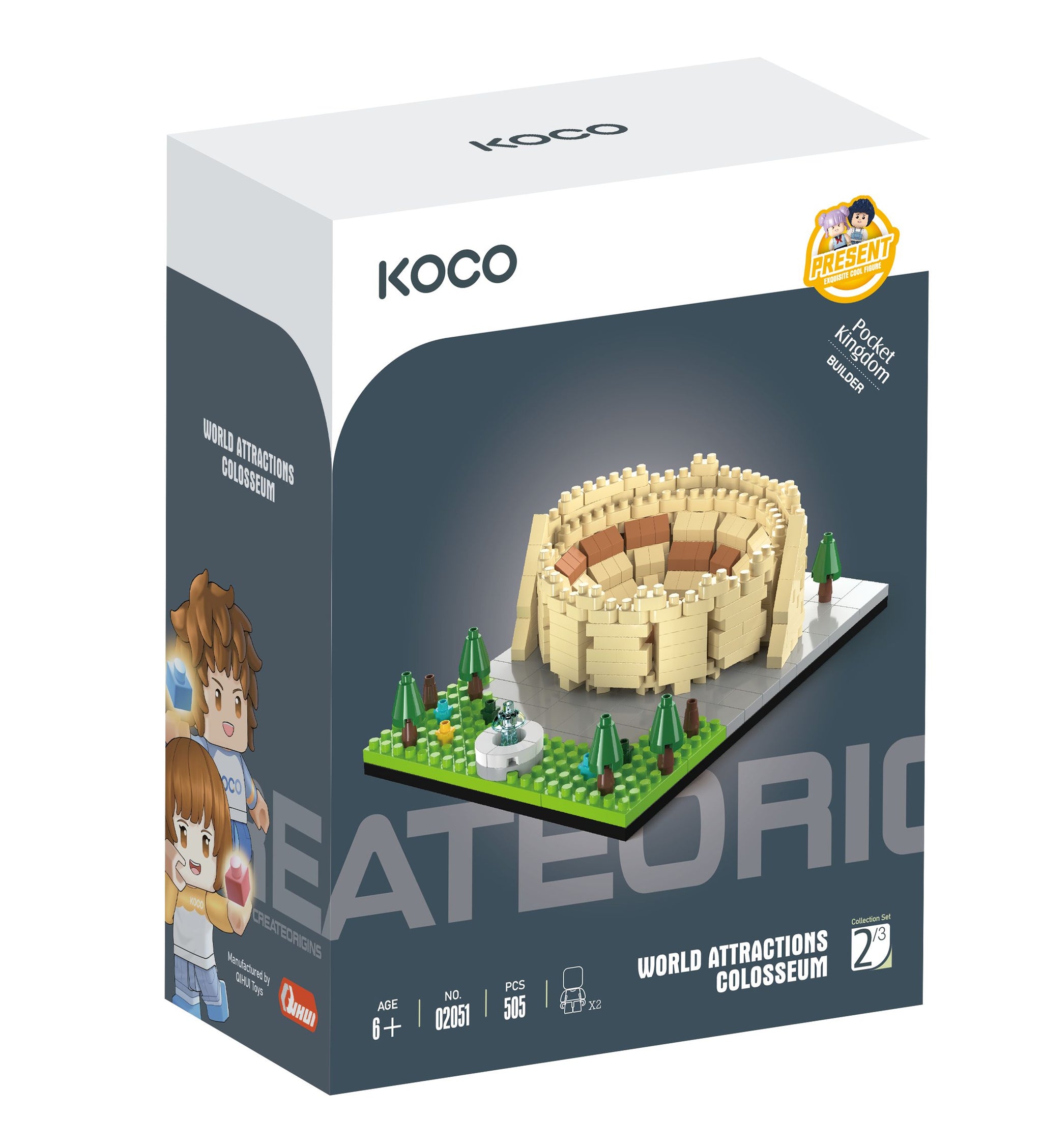 Klocki KOCO Koloseum 505 elementów