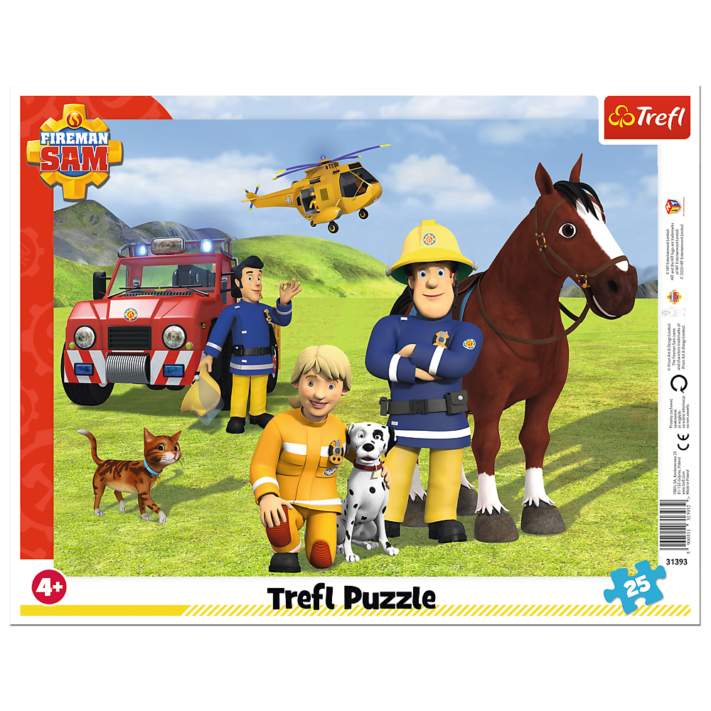 Puzzle 25 ramkowe Zawsze na straży Strażak Sam 31393