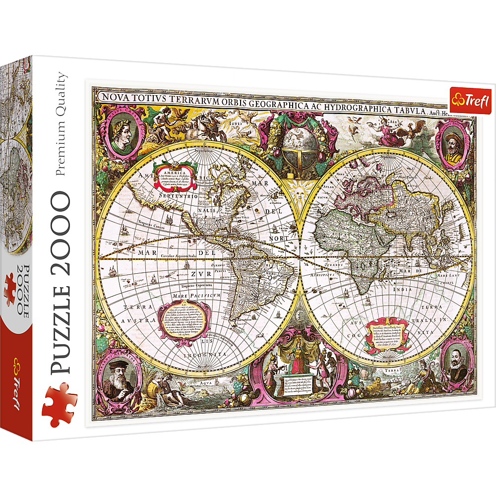 Puzzle 2000 Mapa Ziemi 27095