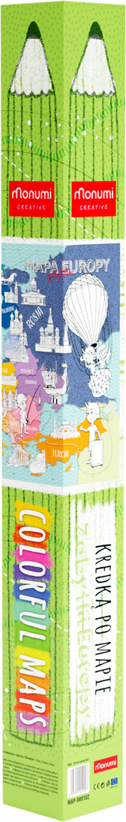 Mapa XXL Zabytki Europy
