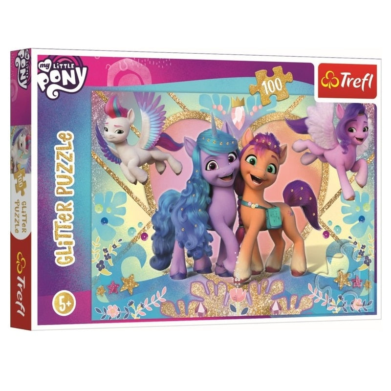 Puzzle 100 Glitter Brokatowe Kucyki My Little Pony 14828