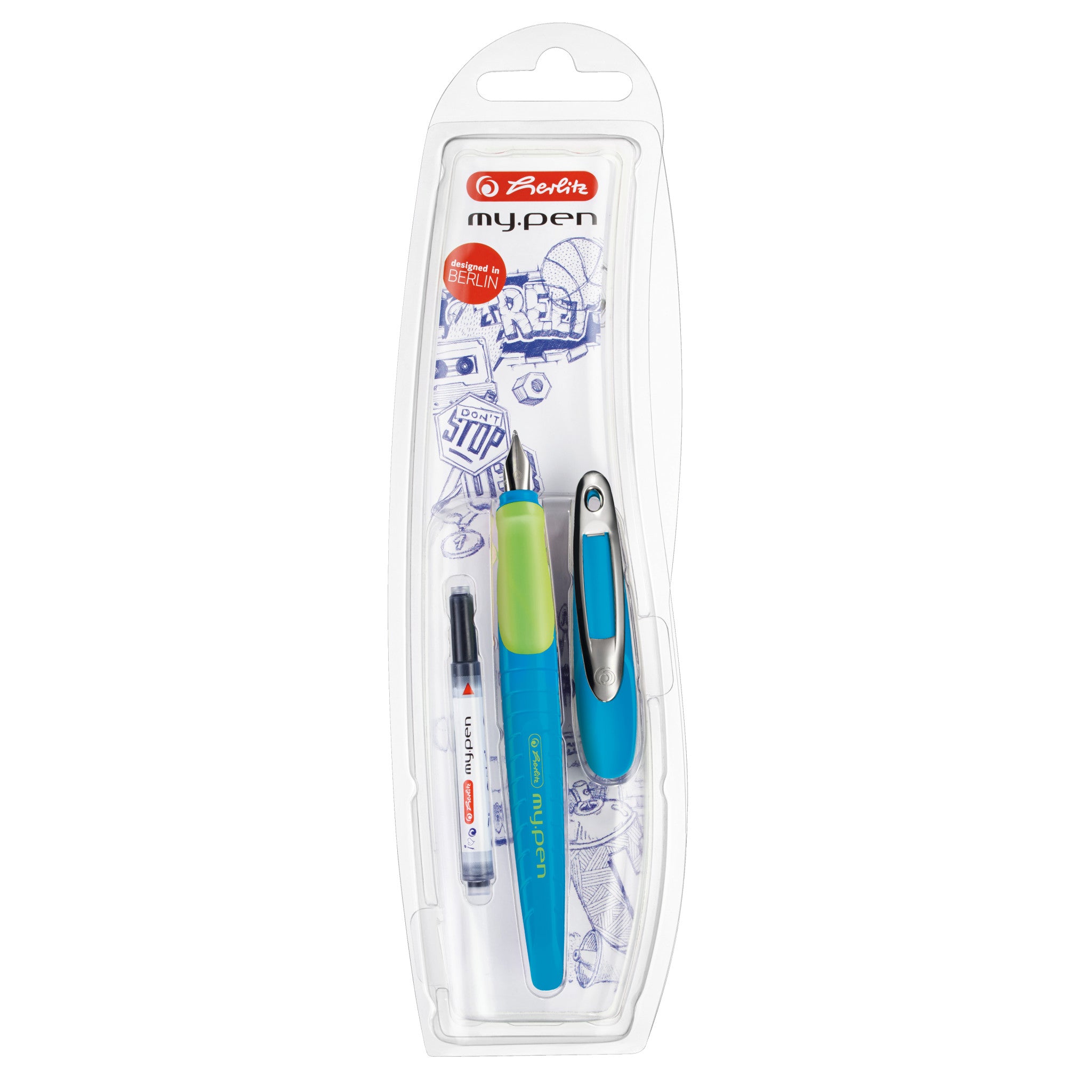 Pióro wieczne Herlitz my.pen niebiesko-zielone