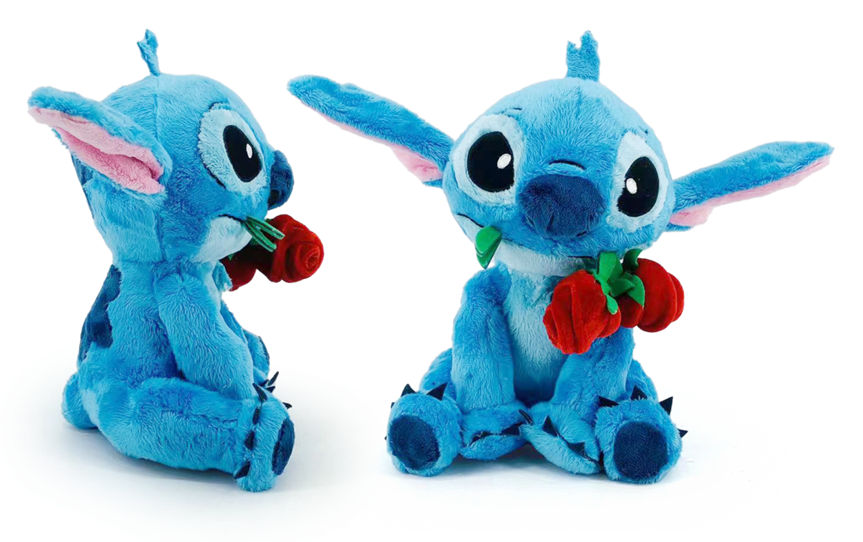 Maskotka Stitch z różą 25 cm 1 szt.