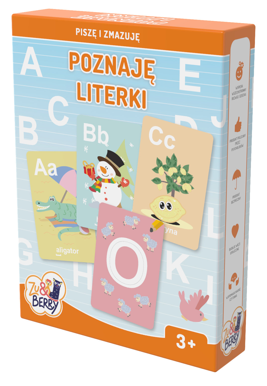 Karty obrazkowe gra poznaję literki