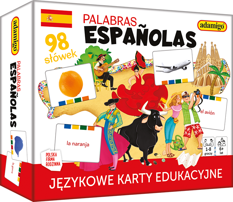 Palabras Espanolas językowe karty edukacyjne