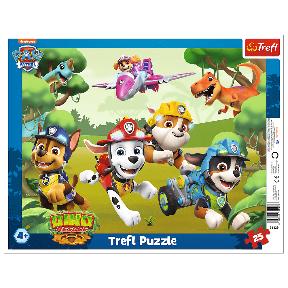 Puzzle 25 Ramkowe Wyczynowe triki piesków Viacom PAW Patrol 31429