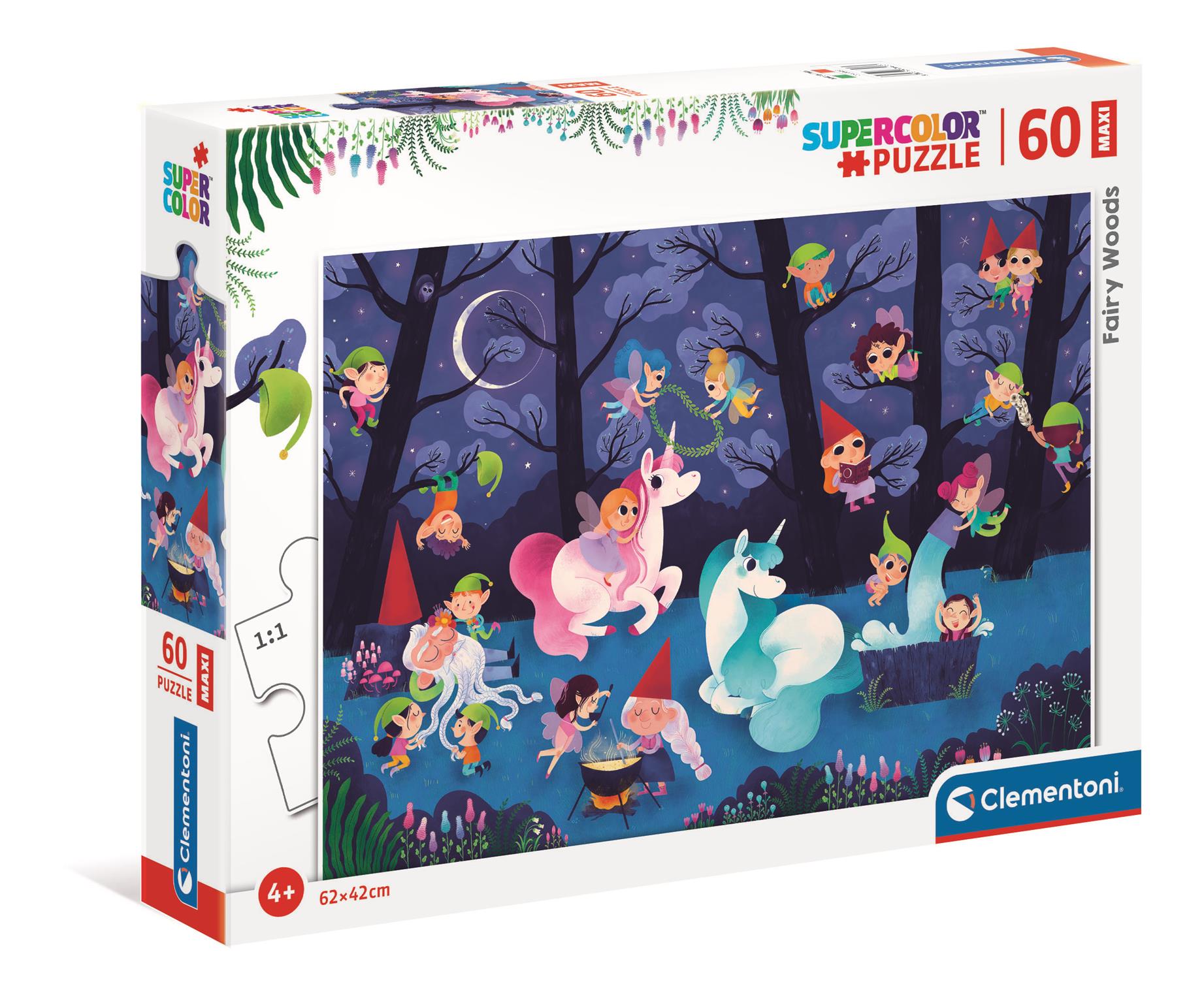 Puzzle 60 maxi super color Wróżka Woods 26468