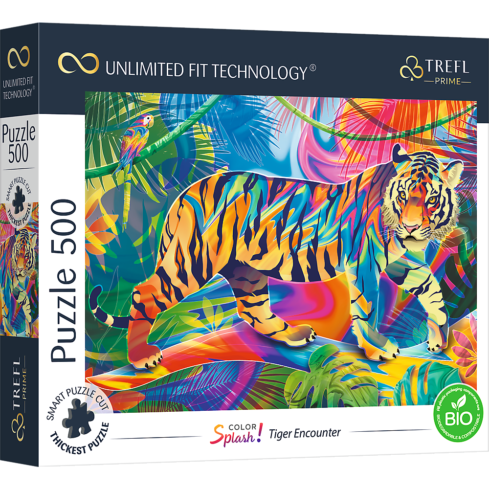 Puzzle 500 UFT Color Splash: Tiger Encounter 37453