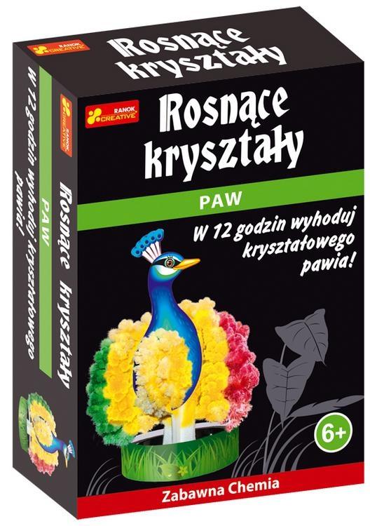 Rosnące kryształy paw