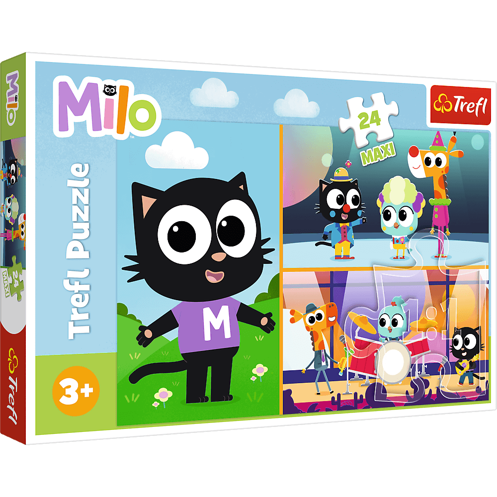 Puzzle 24 Maxi Przygody małego Kotka Milo 14371