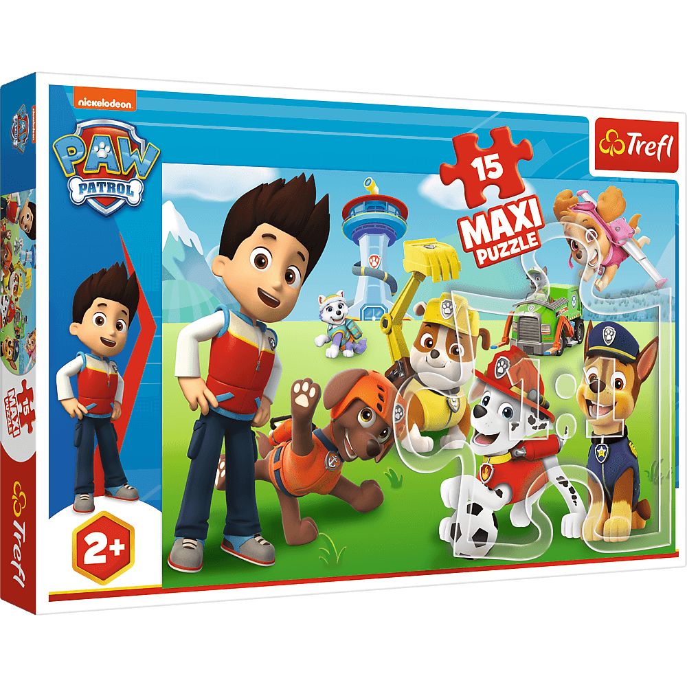 Puzzle 15 maxi Zabawny Psi Patrol 14336