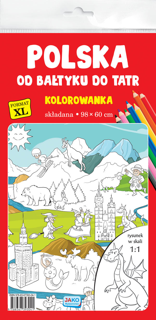 Kolorowanka XL Polska Od Bałtyku do Tatr