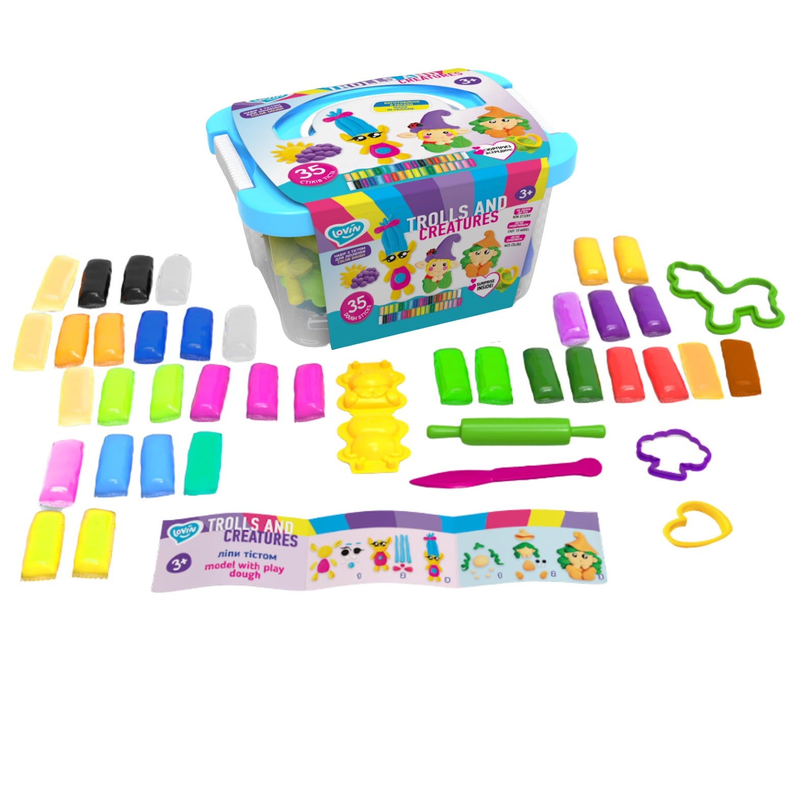 Masa Plastyczna lekka TM Lovin Trolle Stwory +akcesoria