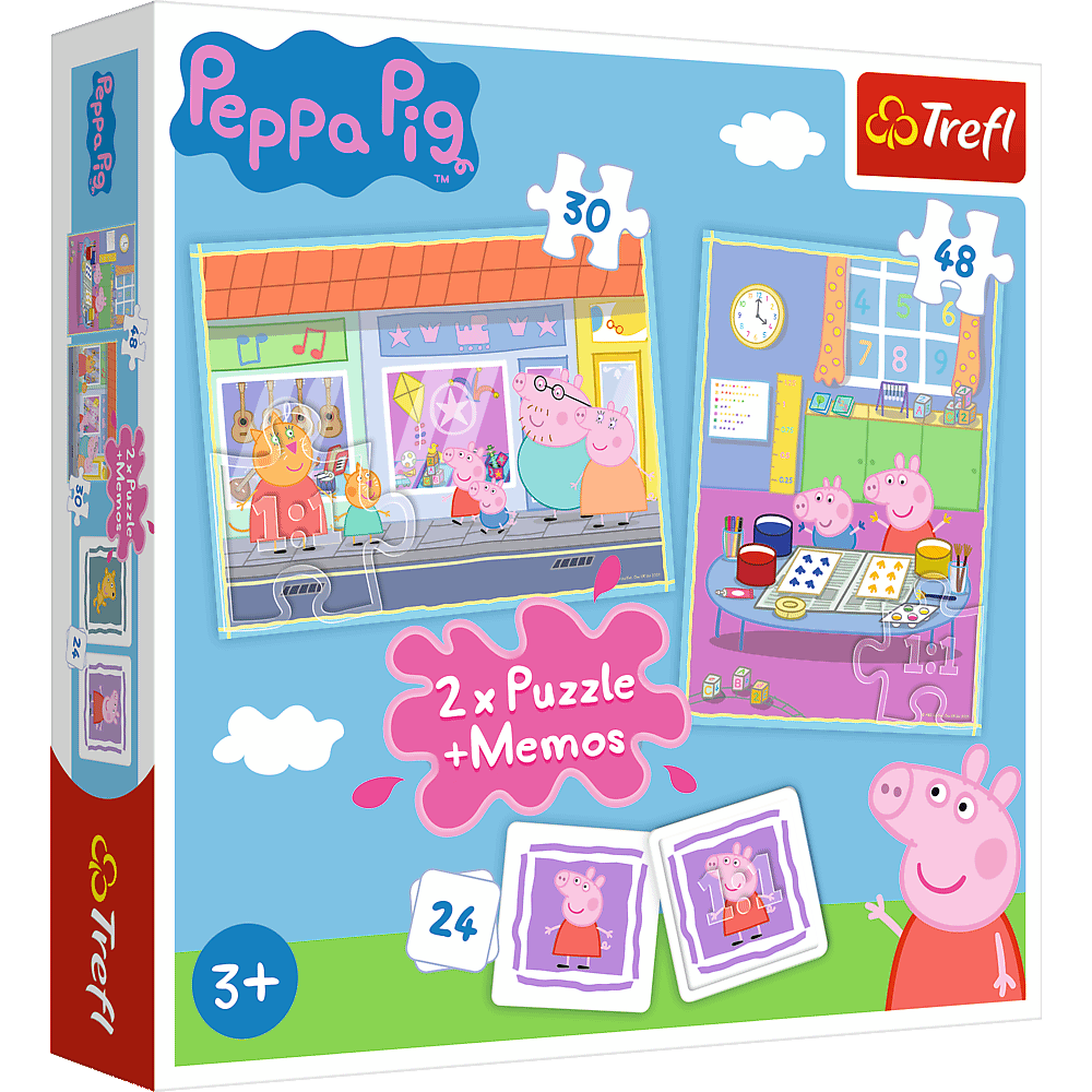 Puzzle 2w1 memos Dzień Peppy 90600