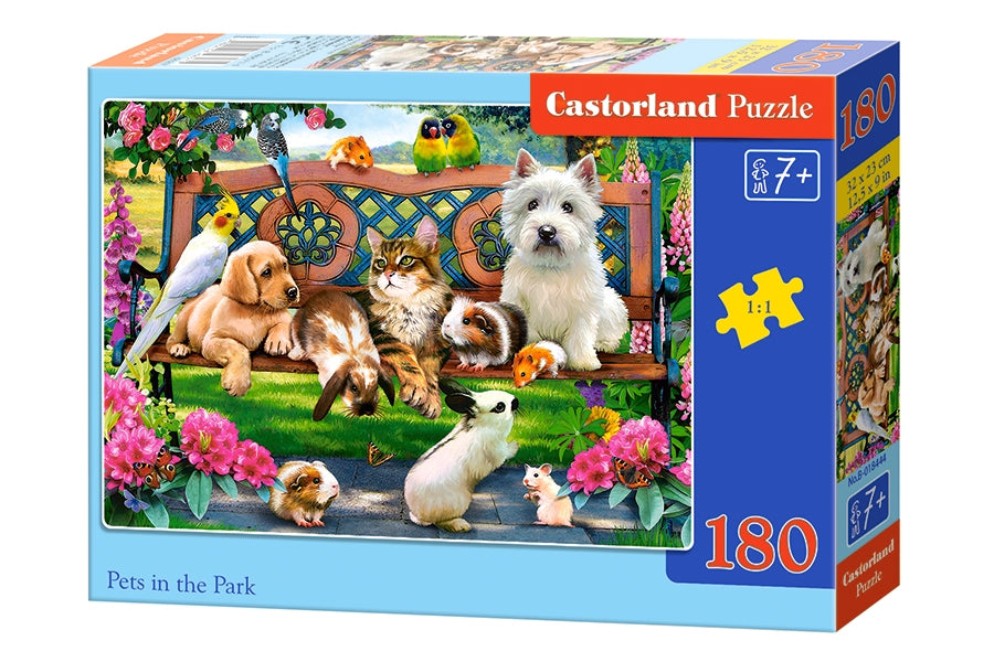 Puzzle 180 Zwierzęta w parku B-018444
