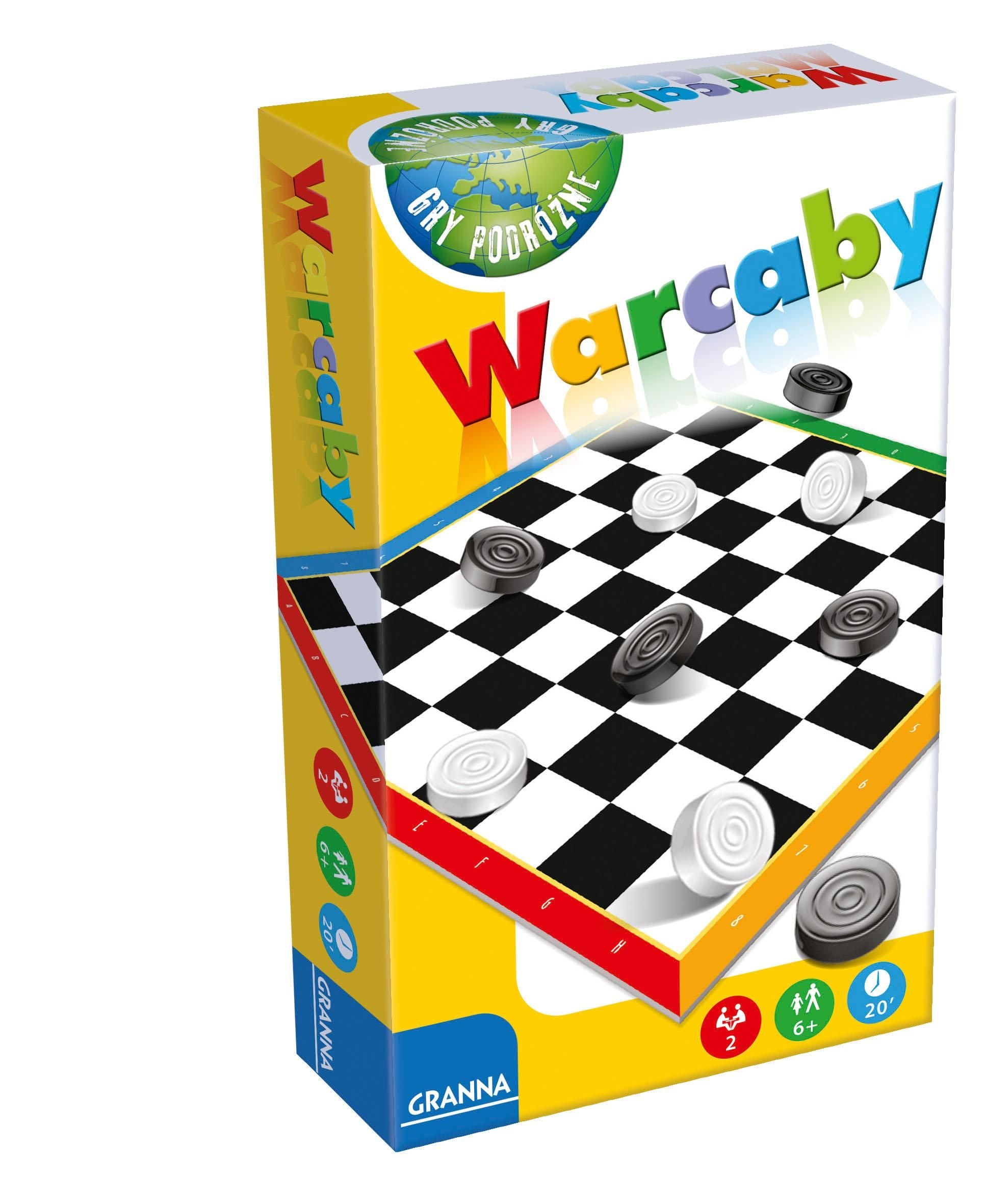 Gra podróżna mini Warcaby