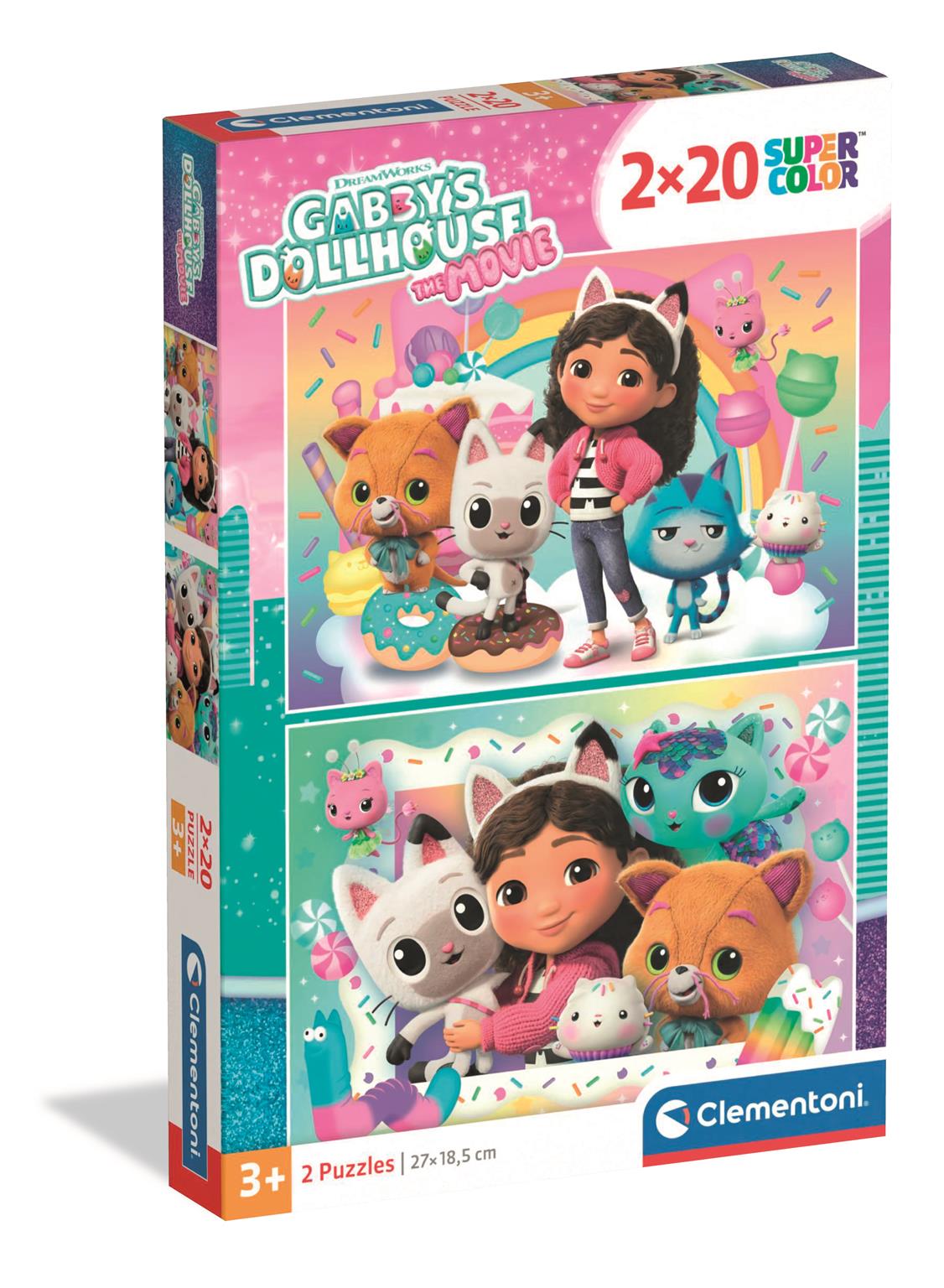 Puzzle 2x20 Super kolor Gabby's Dollhouse the Movie 24832