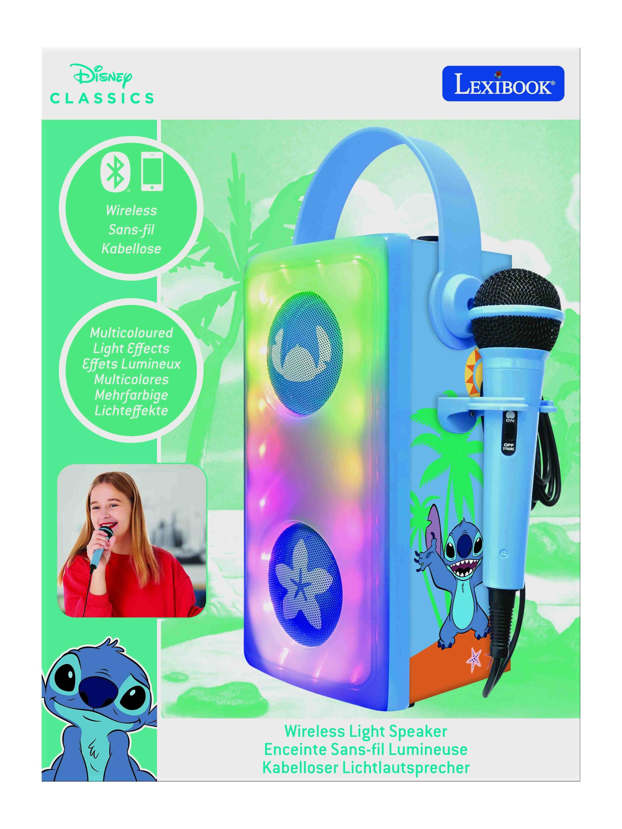 Głośnik bluetooth z mikrofonem Stitch Lexibook BTP185DZ