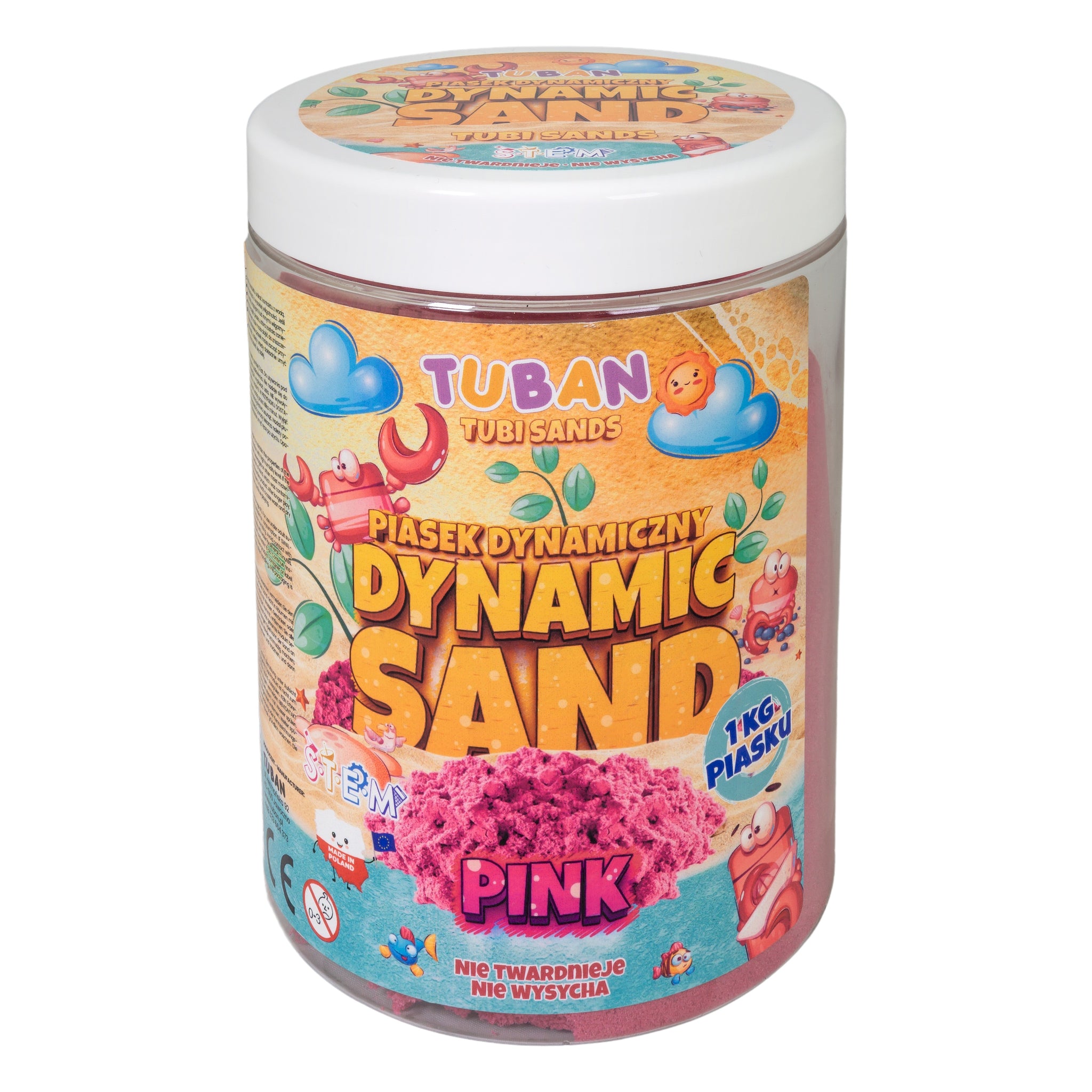 Piasek dynamiczny różowy 1kg