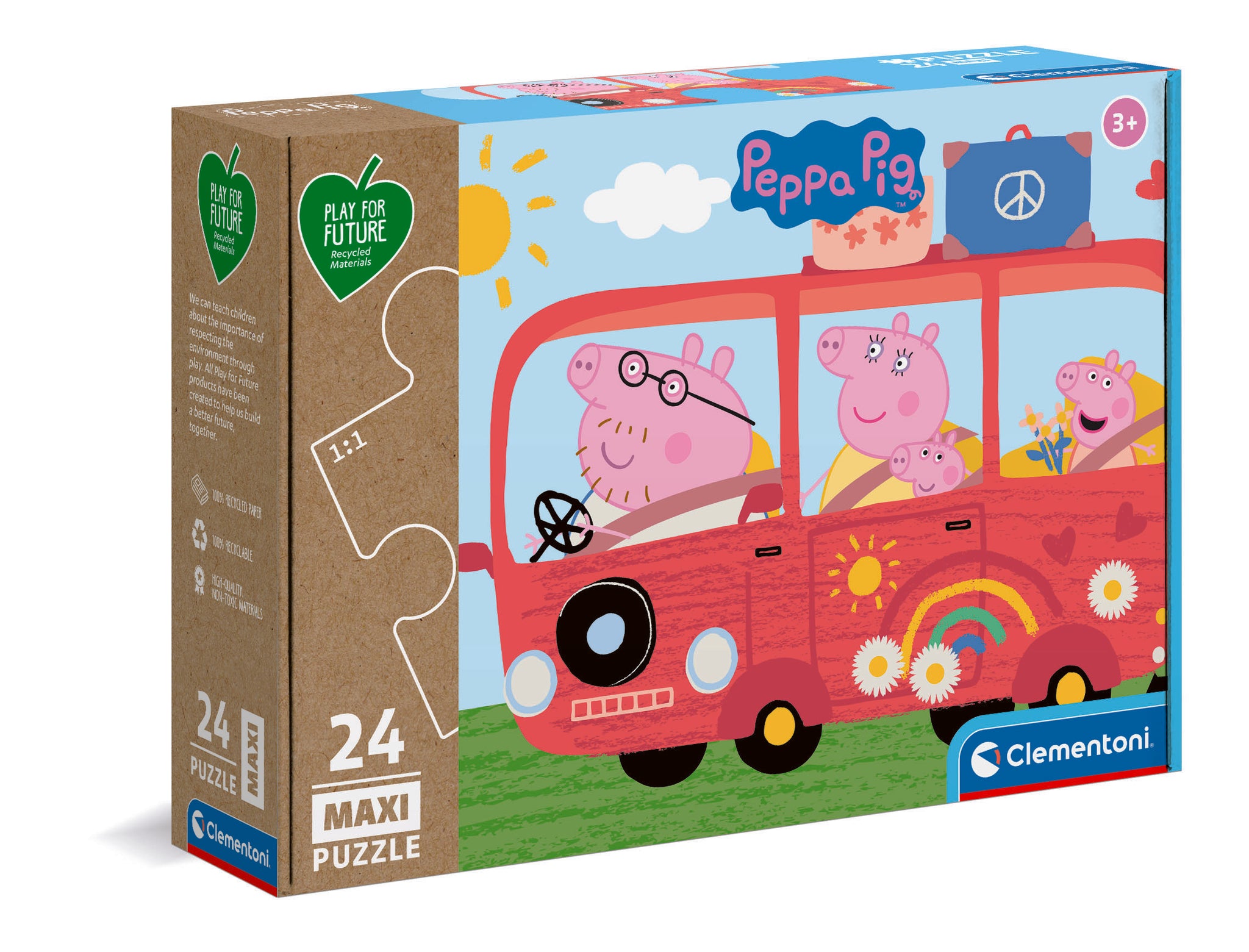 Puzzle 24 maxi play for future Świnka Pepe 24221