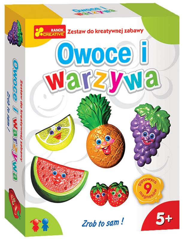 Gipsowe magnesy Warzywa i owoce