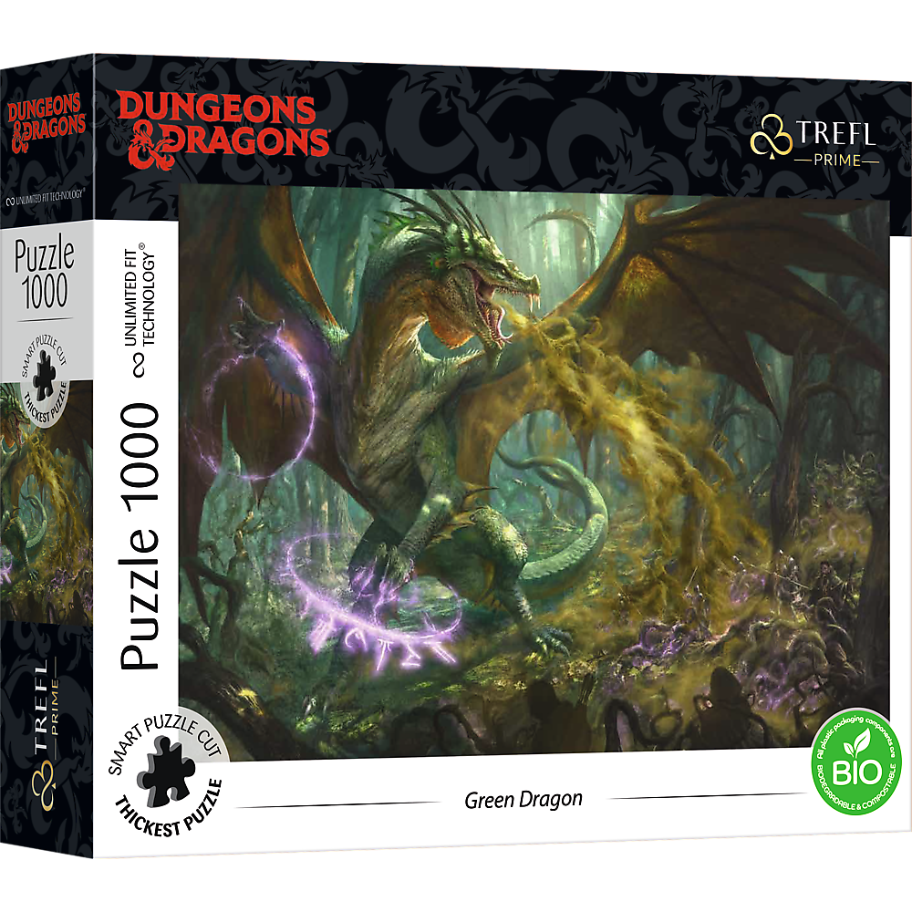 Puzzle 1000 UFT Green Dragon Hasbro Dungeons&Dragons 10758