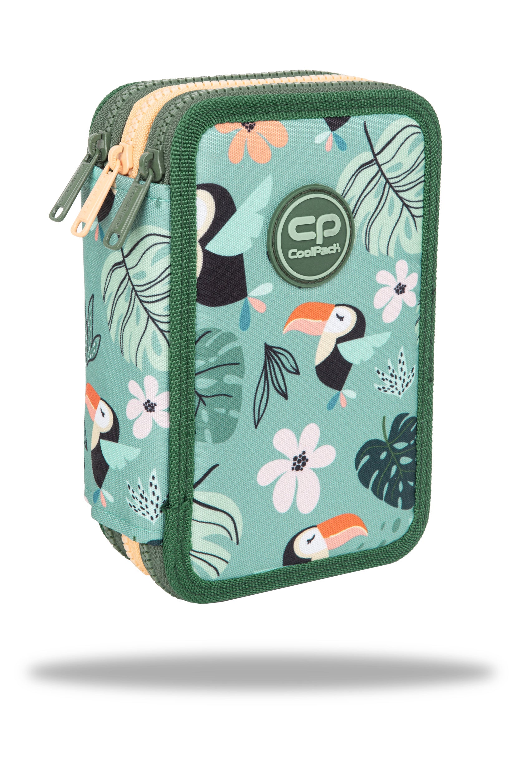 Piórnik 3-komorowy z wyposażeniem Coolpack Jumper 3 toucans