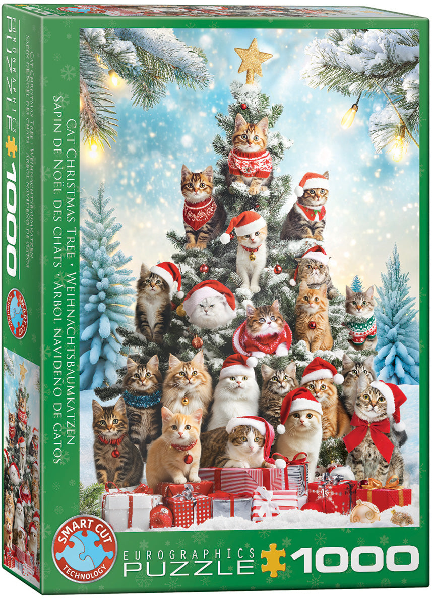 Puzzle 1000 Christmas Tree Cats 6000-6072