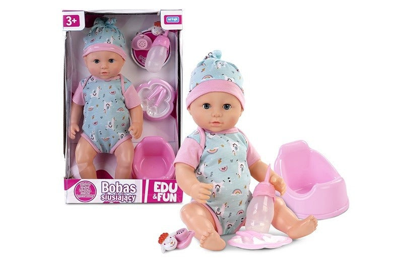 Lalka bobas siusiający 41 cm Edu&fun