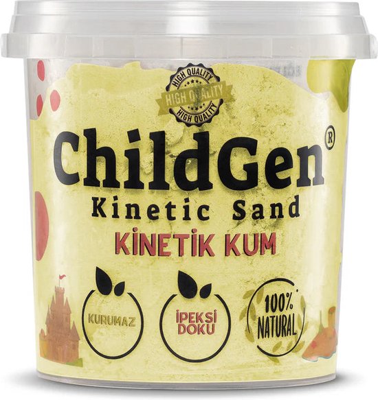 Piasek kinetyczny naturalny żółty 500g