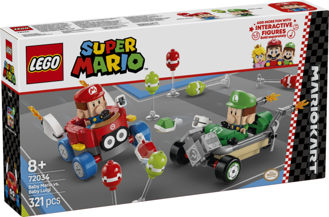 LEGO Super Mario Kart Baby Mario kontra baby Luigi 72034