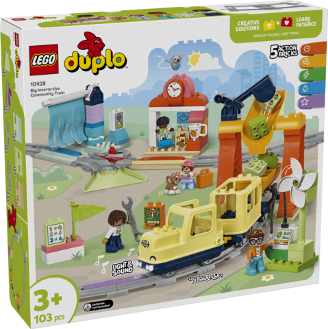 LEGO Duplo Duży interaktywny pociąg miejski 10428