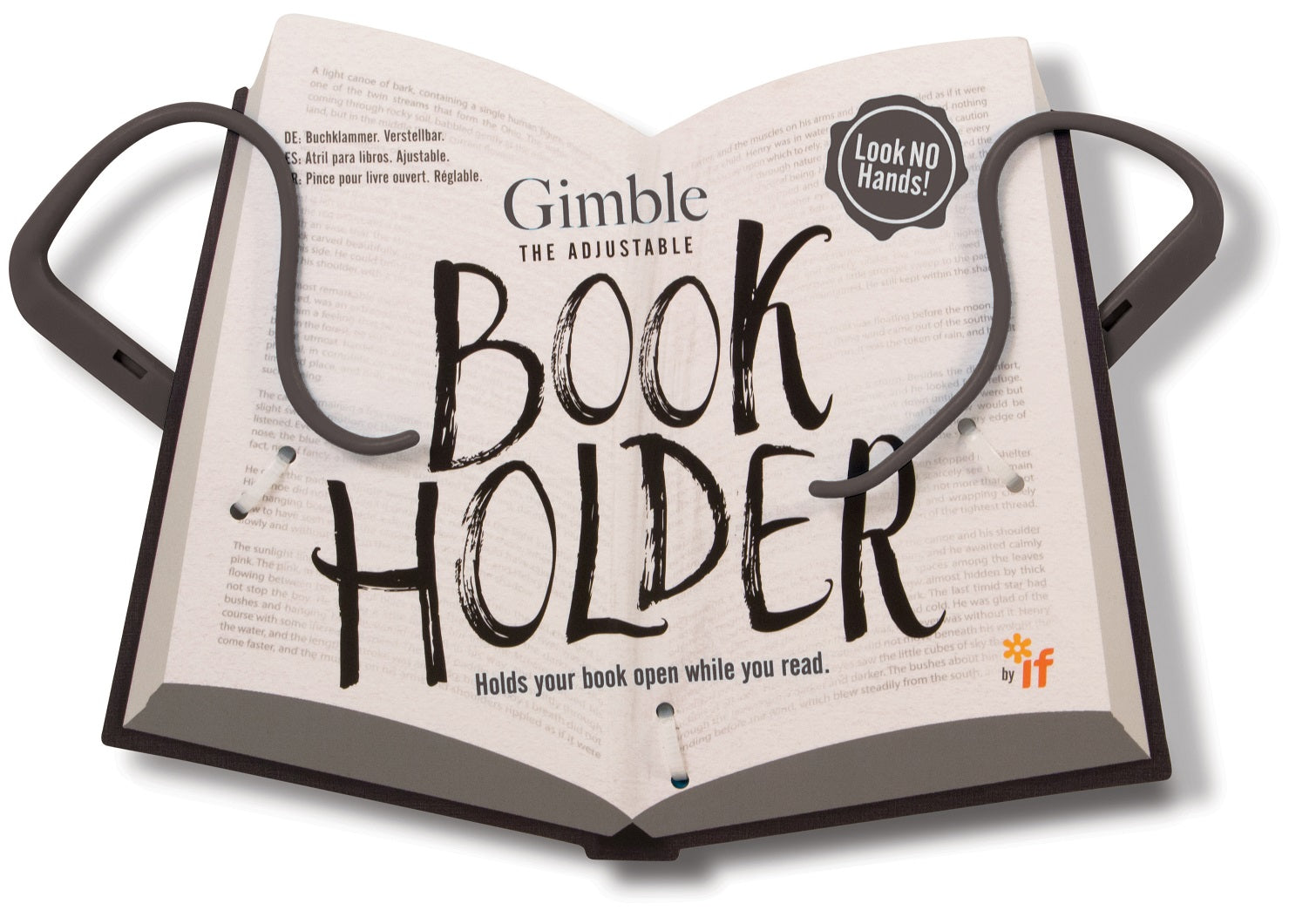 Gimble Book Holder szary uchwyt do książki