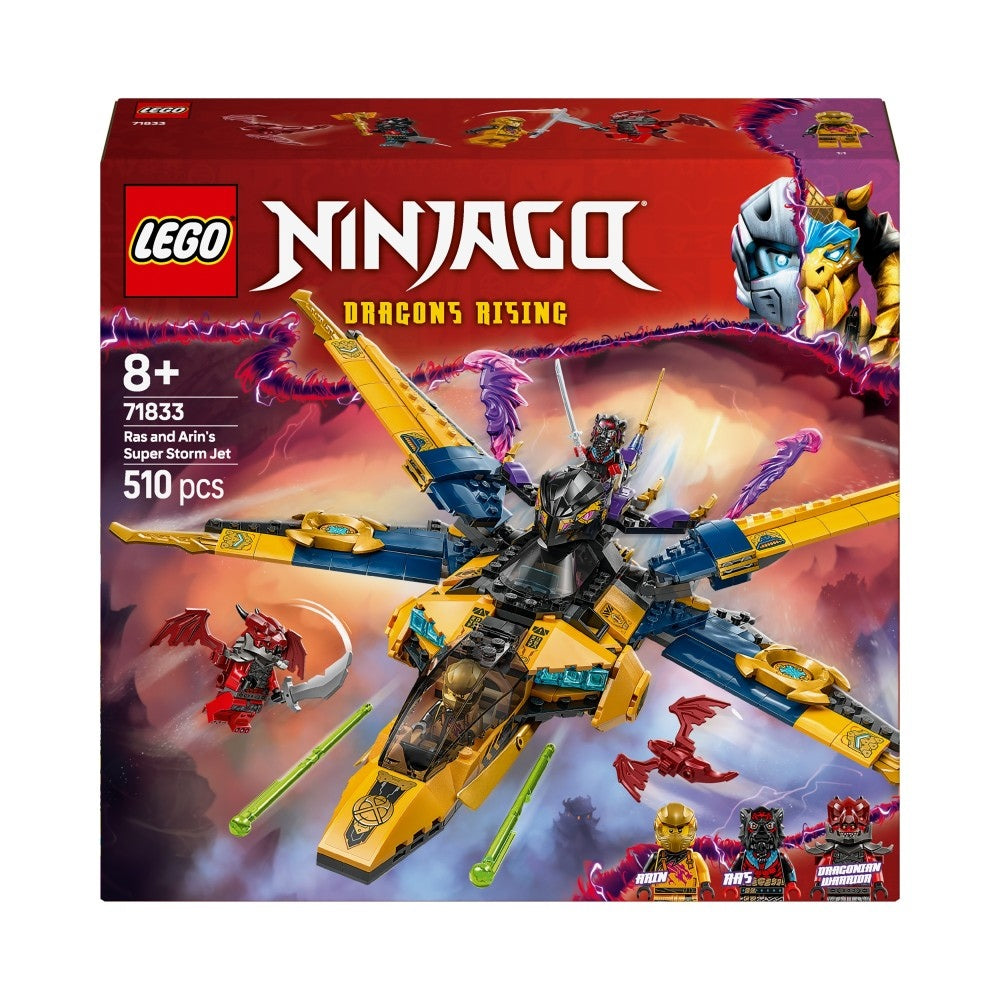 LEGO Ninjago Ras i burzowy superodrzutowiec Arina 71833