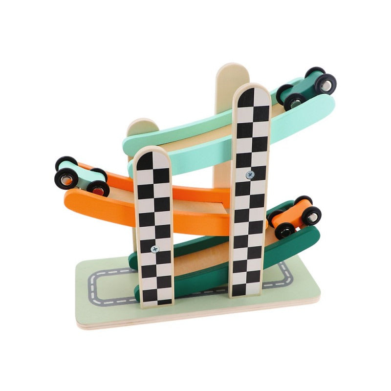 Zabawka drewniana Racing cars tower 61643