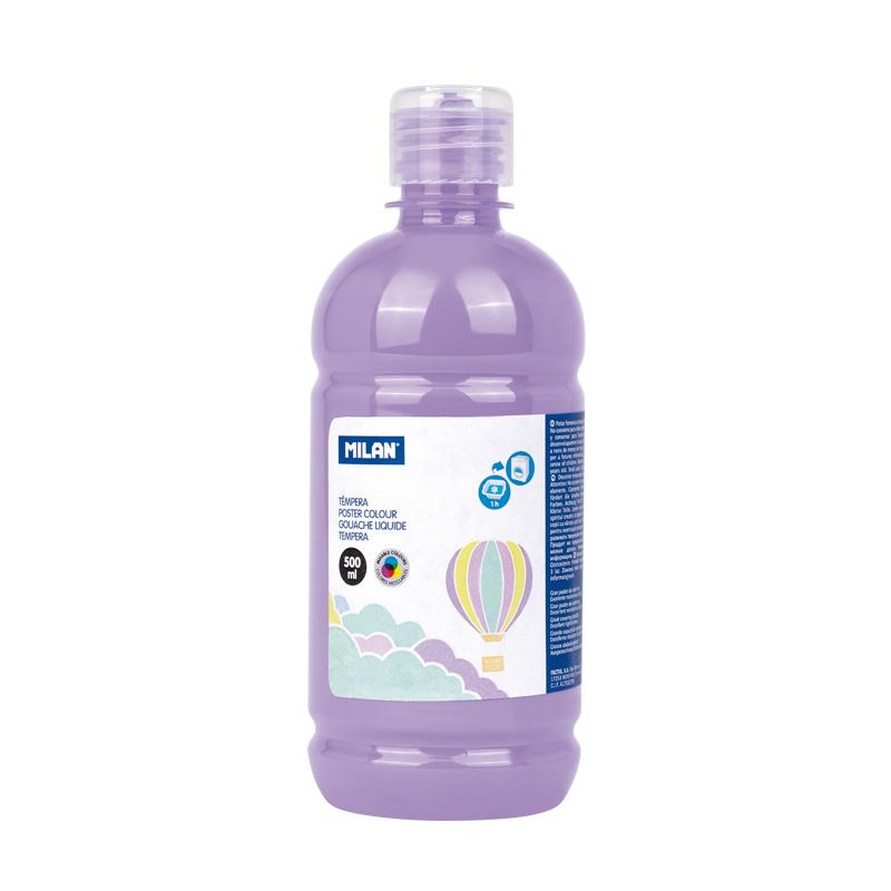 Farba tempera butelka 500 ml pastel jasny fiolet