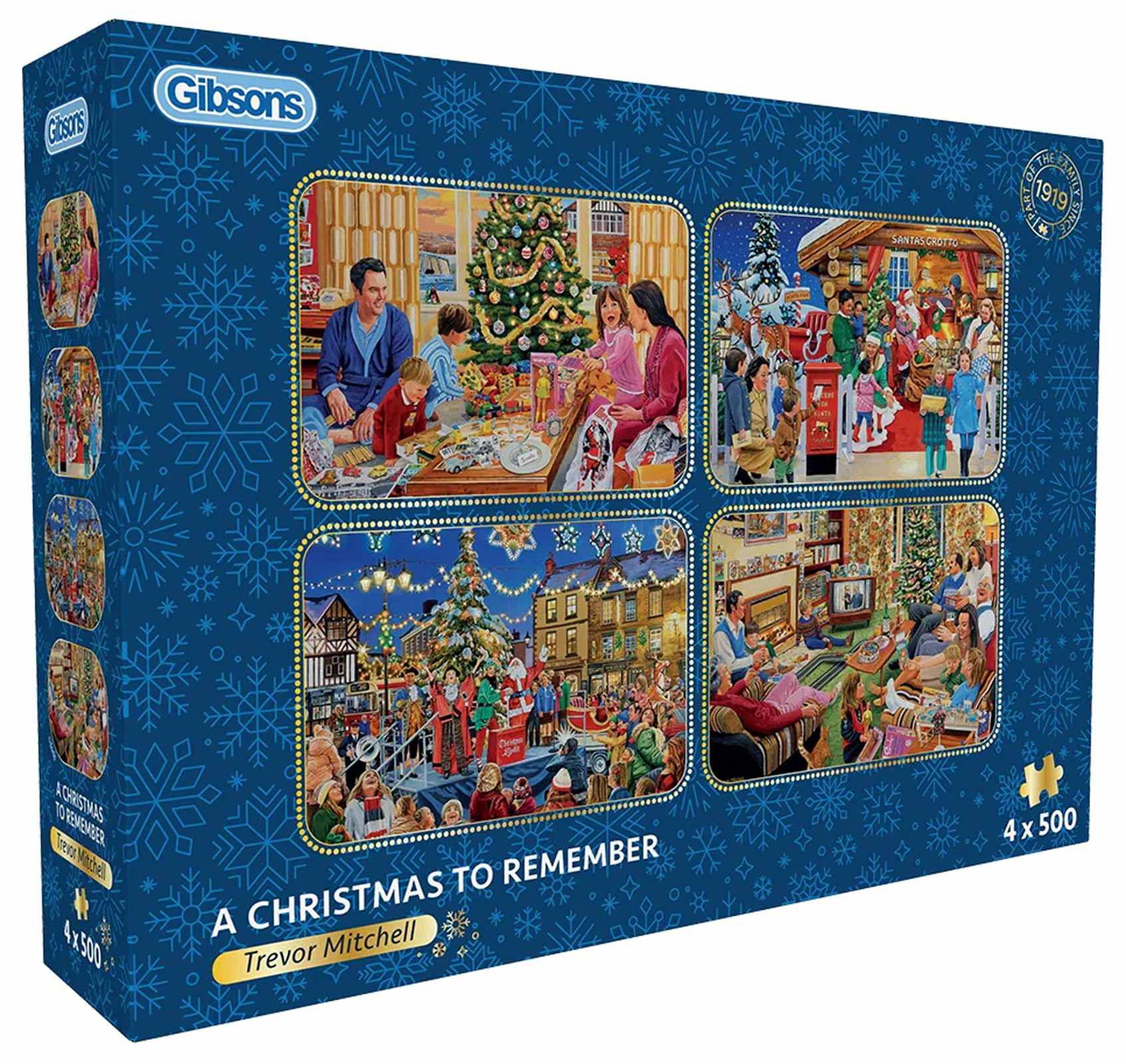 Puzzle 4x500 Niezapomniane święta Bożego Narodzenia 113746