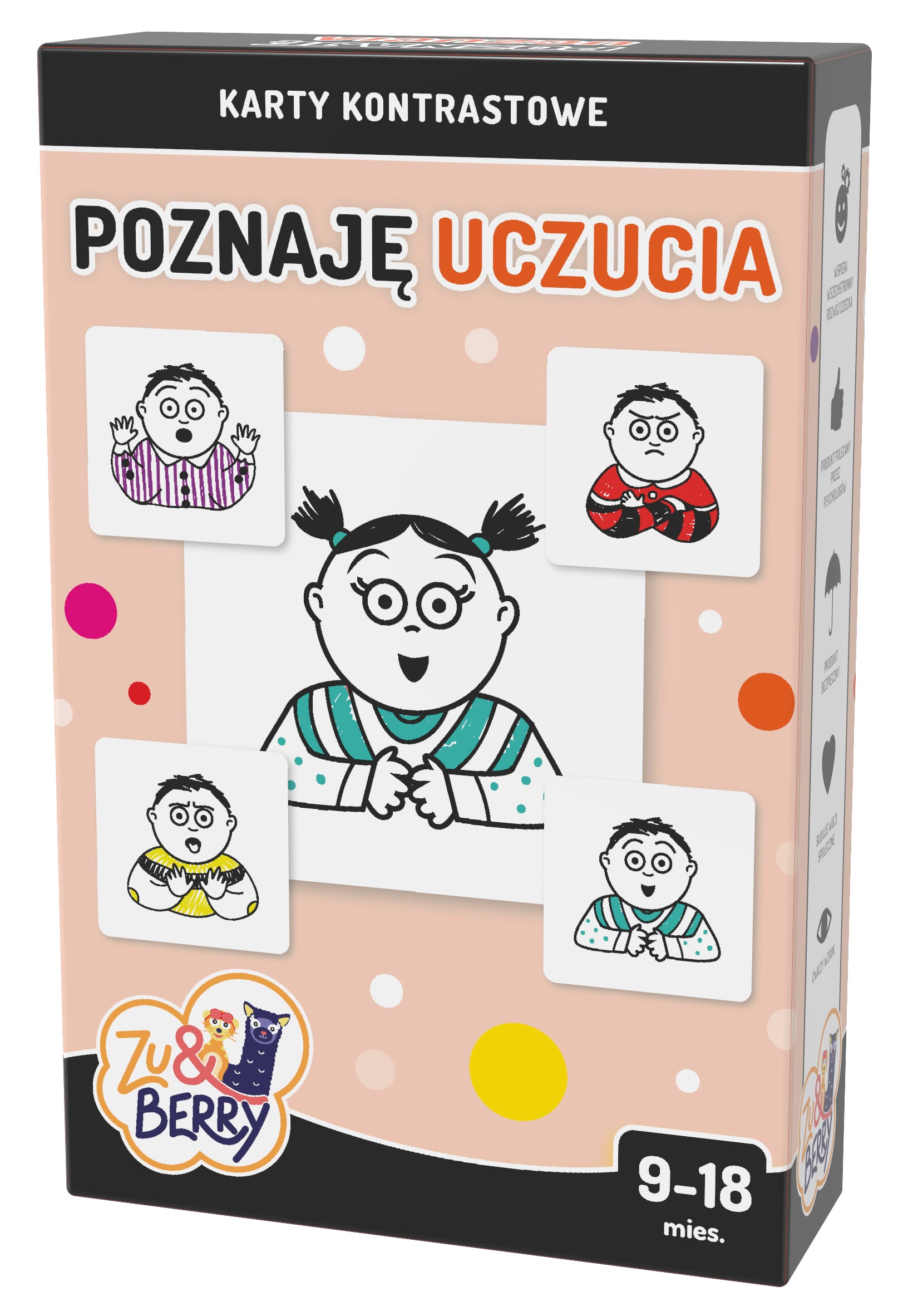 Karty kontrastowe poznaję uczucia