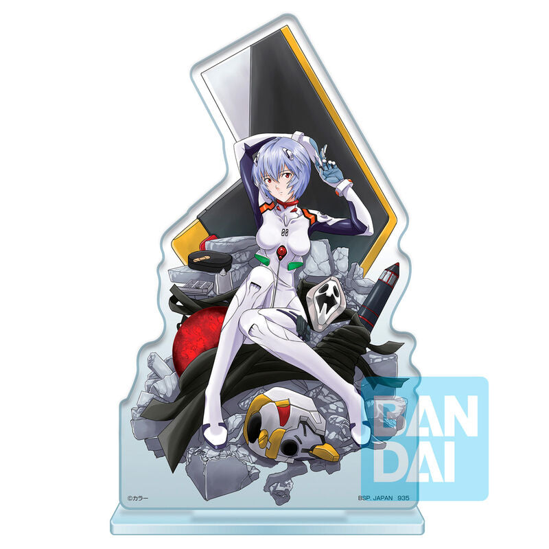 Figurka BP ICHIBANSHO EVANGELION ACRYLIC STAND - REI AYANAMI (OPERATION STARTED!)