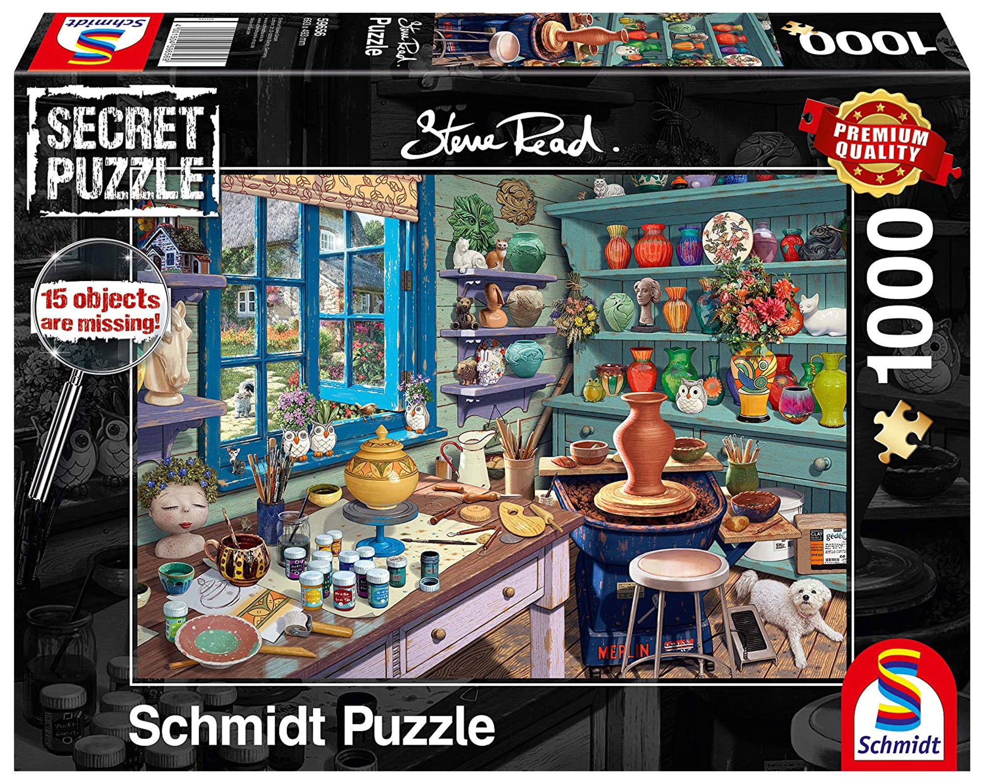 Puzzle 1000 PQ Pracownia artystyczna S. Read 109081