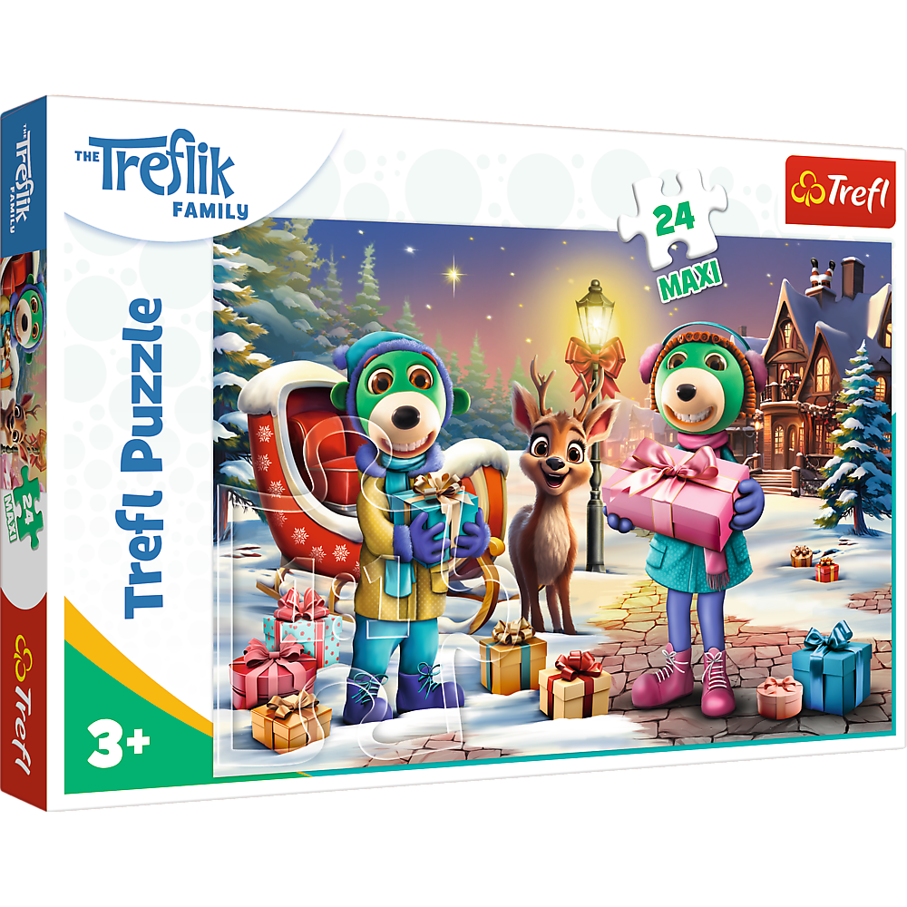 Puzzle 24 maxi Zimowy czas z Treflikami 14360