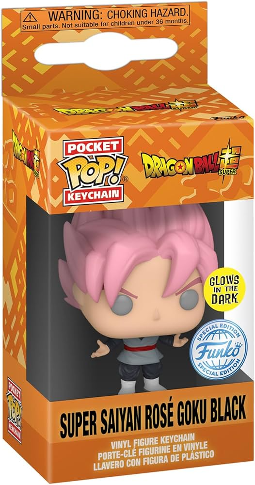 Brelok Dragon Ball Super Super Saiyan Rosé Goku Black Funko Pop
