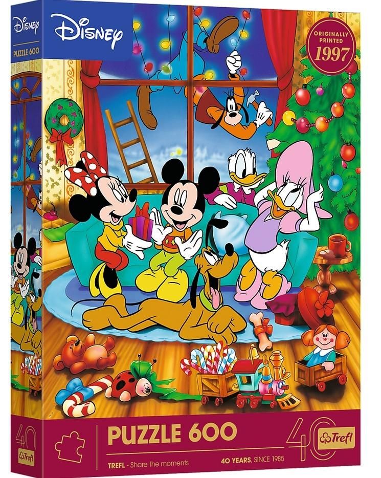 PUZZLE 600 Myszka Miki i Przyjaciele Święta 37602