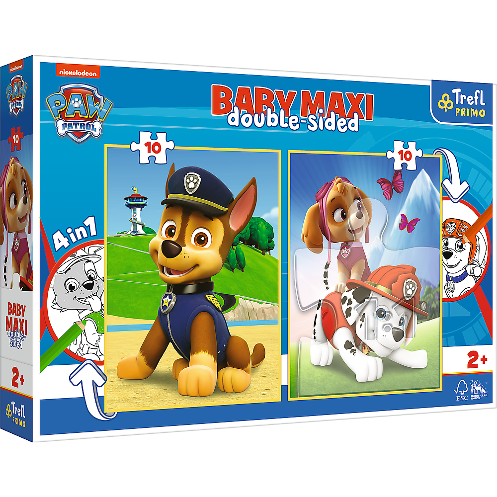 Puzzle 2x10 baby maxi Drużyna Paw Patrol 43003