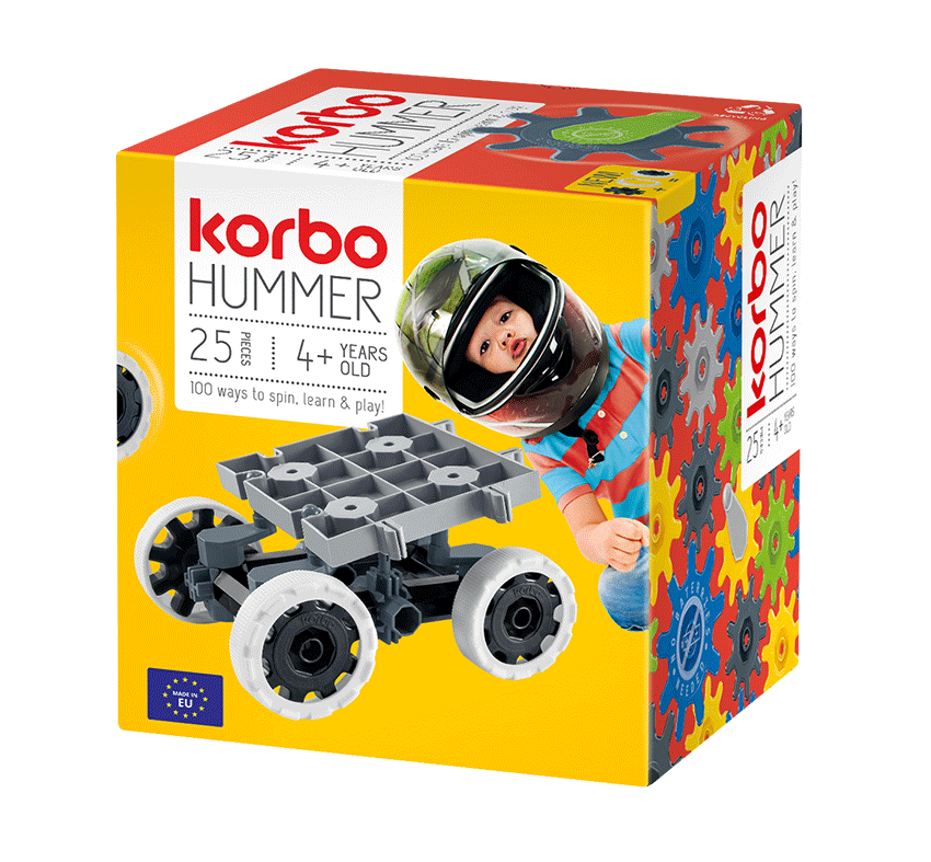Klocki Korbo Hummer 25 elementów grey